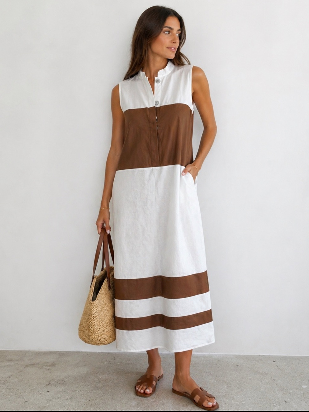 TRADEMARK SHIFT  MIDI DRESS